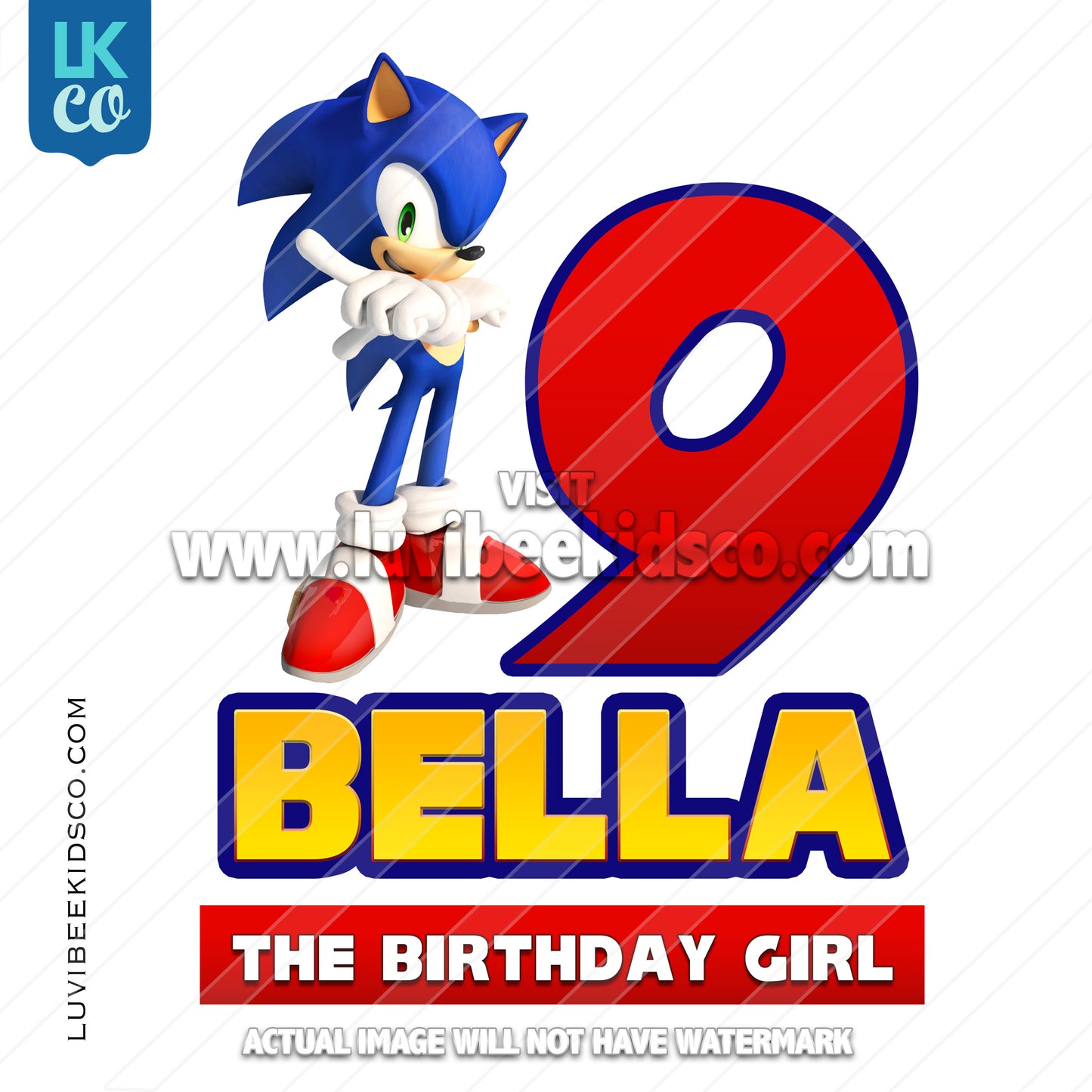 Sonic the Hedgehog - Birthday Girl - LuvibeeKidsCo