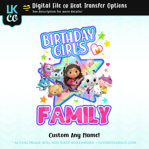 Gabby's Dollhouse Inspired Birthday Design - Rockstar Friends - Add Family Members