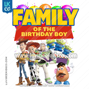 Toy Story Heat Transfer Designs - Add Family Members - Balloons