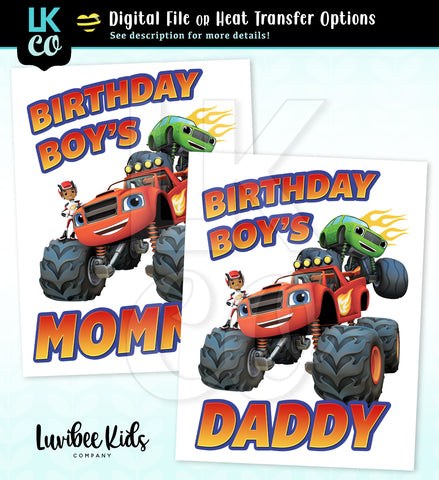 Blaze Digital File [12-24hr email] for Birthdays and Events - Birthday Boy’s Mommy or Daddy