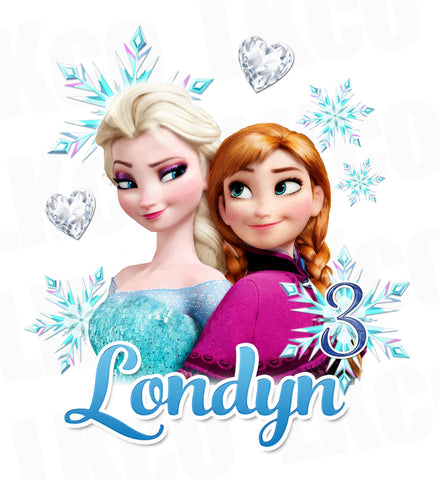 Frozen Iron On Transfer | Elsa & Anna - LuvibeeKidsCo