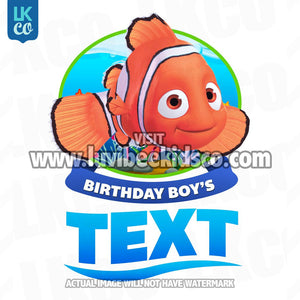 Finding Nemo Iron On Transfer - Birthday Boy | Add Family Members - LuvibeeKidsCo