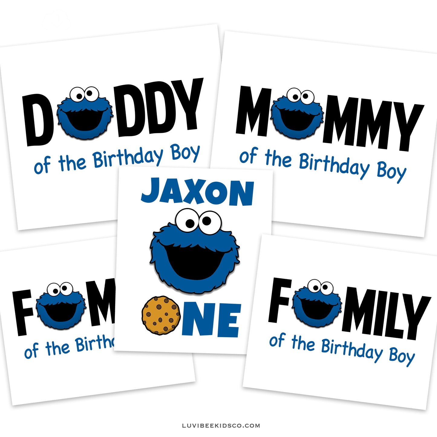 Sesame Street Iron On Transfers Family Pack | Cookie Monster