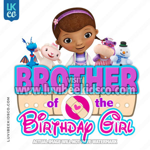 Doc McStuffins Iron On Transfer | Bandaid - Brother of the Birthday Girl - LuvibeeKidsCo