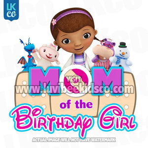 Doc McStuffins Iron On Transfer | Bandaid - Mom of the Birthday Girl - LuvibeeKidsCo