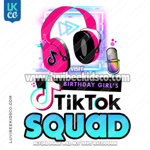 TikTok Heat Transfer Design | Birthday Squad